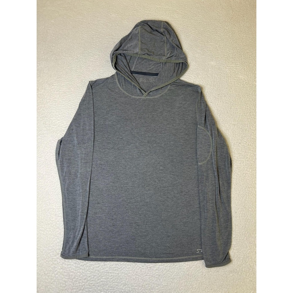 Free Fly Hoodie Mens Small Gray Lightweight Pullover Bamboo Blend Sun Shirt